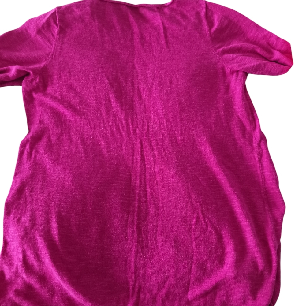 Eileen Fisher short sleeve tunic, size Petite Large, linen cotton blend - Picture 6 of 6